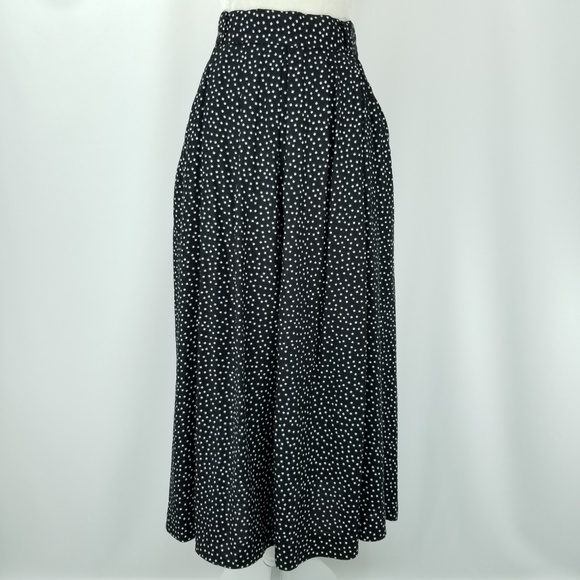 80s Vintage Diane Richard Acetate Rayon Skirt w/Pockets 14 - Picture 2 of 8